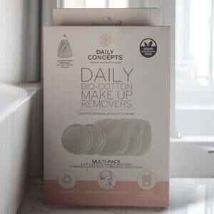 Daily Concepts Daily Bio Cotton Makeup Removers NEW Multi-Pack Vegan Organic